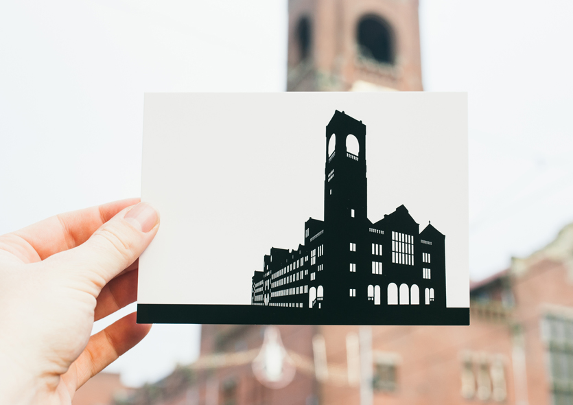 postcard of Beurs van Berlage by WUUDY