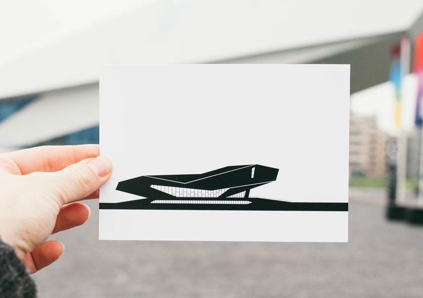 postcard of Eye Filmmuseum by WUUDY